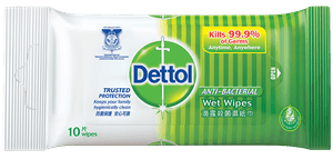Dettol Anti-bacterial Wipes Original 10s
