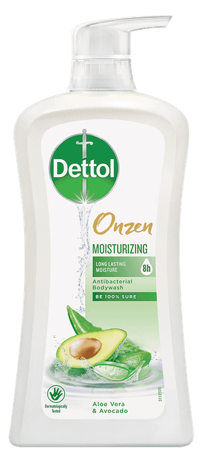 Mandian Badan Onzen Dettol Moisturizing Aloe Vera & Avocado 950g