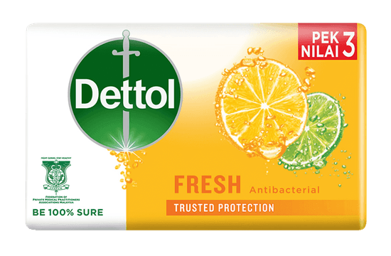 Dettol Bar Soap Fresh 65g 3s
