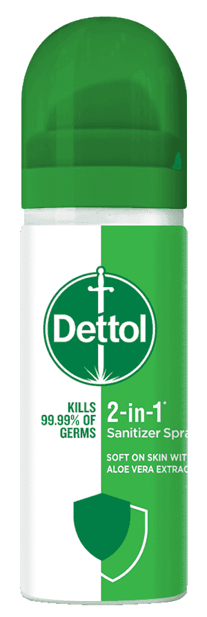 Dettol 2-in-1 Sanitizer Spray Original 50ml