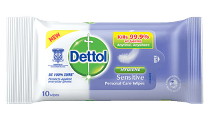 Tisu Basah Antibakteria Sensitive Dettol 10 helai