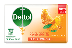 Sabun Buku Dettol Re-Energize 100g 3+1