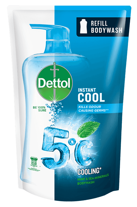 Dettol Body Wash Instant Cool Refill 900g