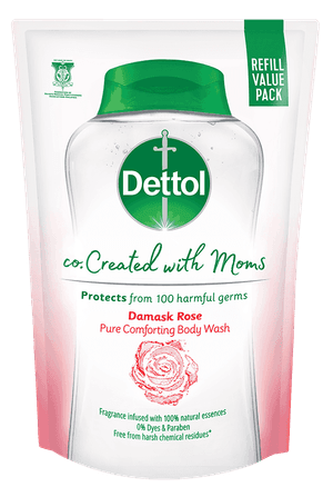 Mandian Badan Dettol Co.Created with Moms Damask Rose 450g