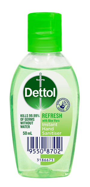 Gel Pensanitasi Tangan Refresh Dettol 50ml