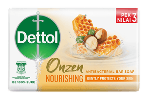 Dettol Onzen Bar Soap Nourishing Honey & Shea Butter 100g 3s