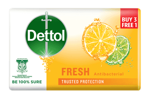 Sabun Buku Dettol Fresh 100g 3+1